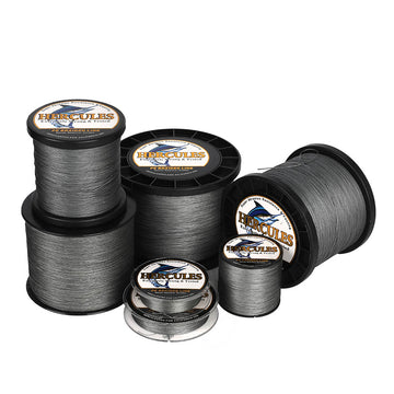 HERCULES 1000M 1094Yds Grey 10lb-420lb PE Braid Fishing Line 12 Strands HERCULES